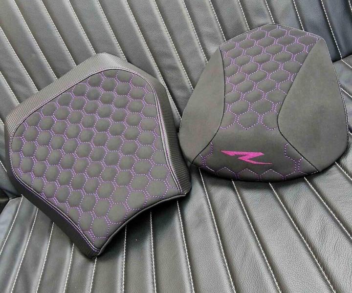 Réalisation de sellerie moto Neuf-Marché