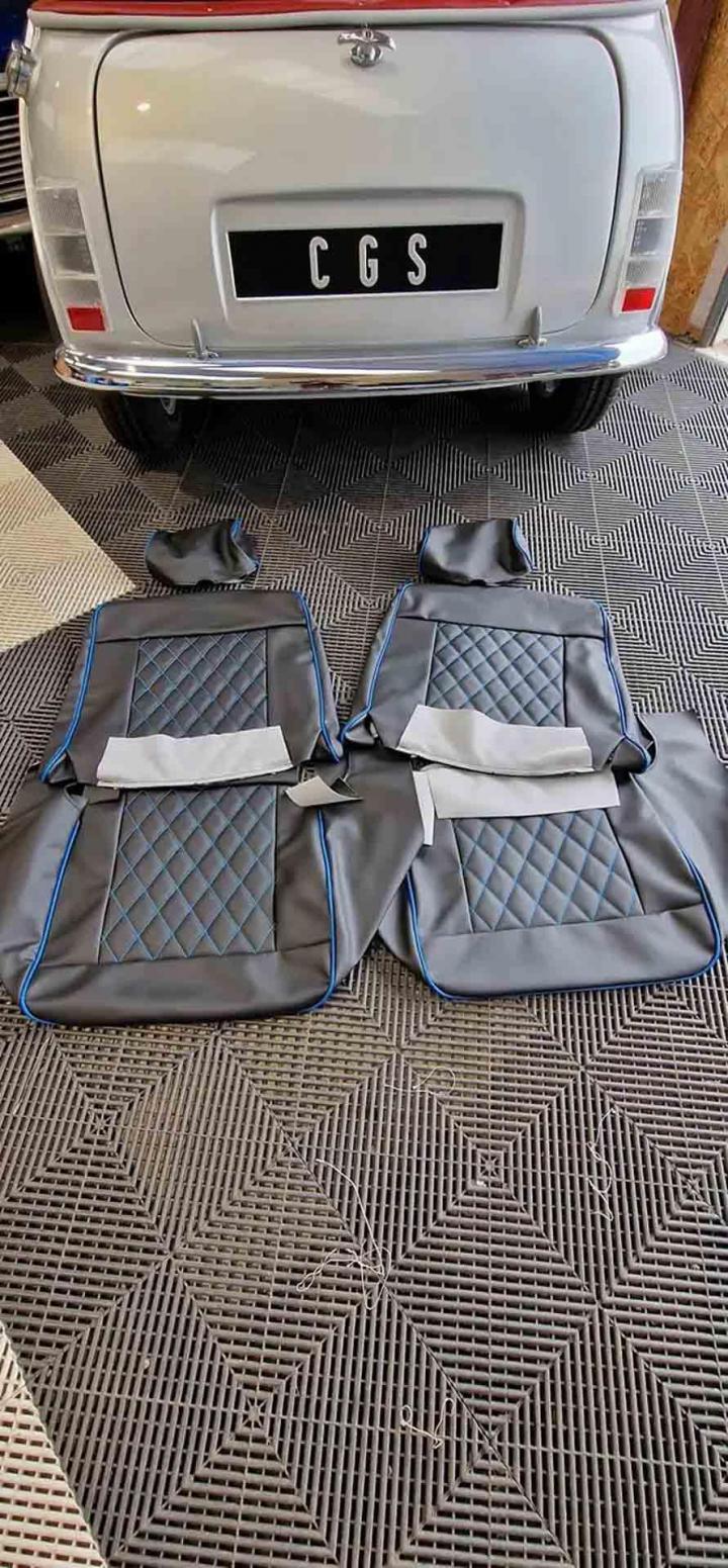 Réalisation de sellerie moto Neuf-Marché